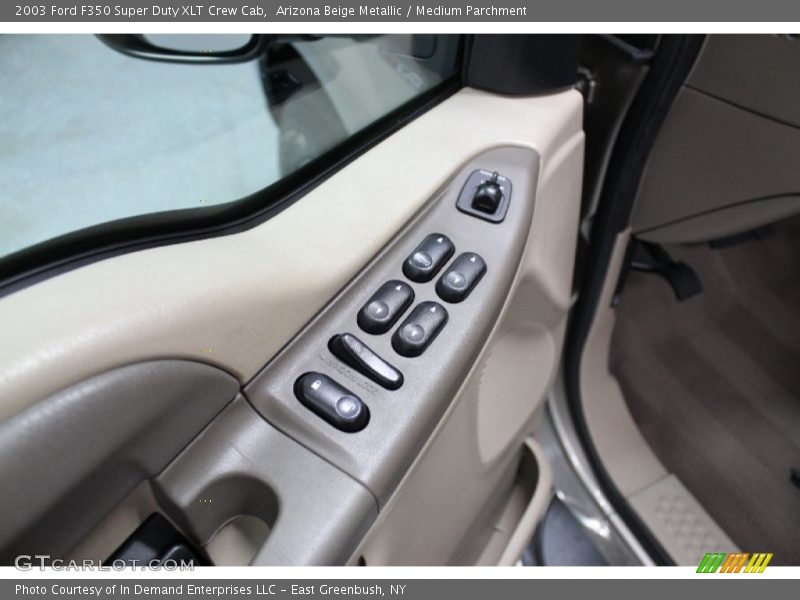Arizona Beige Metallic / Medium Parchment 2003 Ford F350 Super Duty XLT Crew Cab
