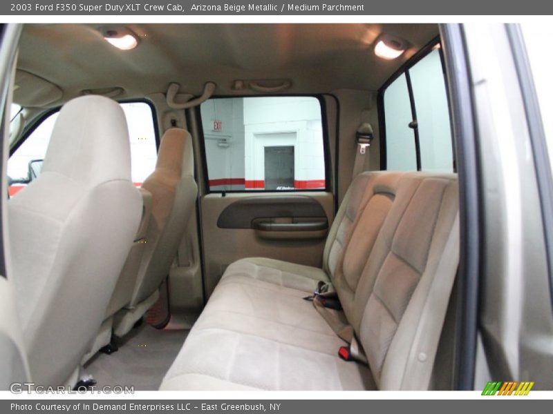 Arizona Beige Metallic / Medium Parchment 2003 Ford F350 Super Duty XLT Crew Cab