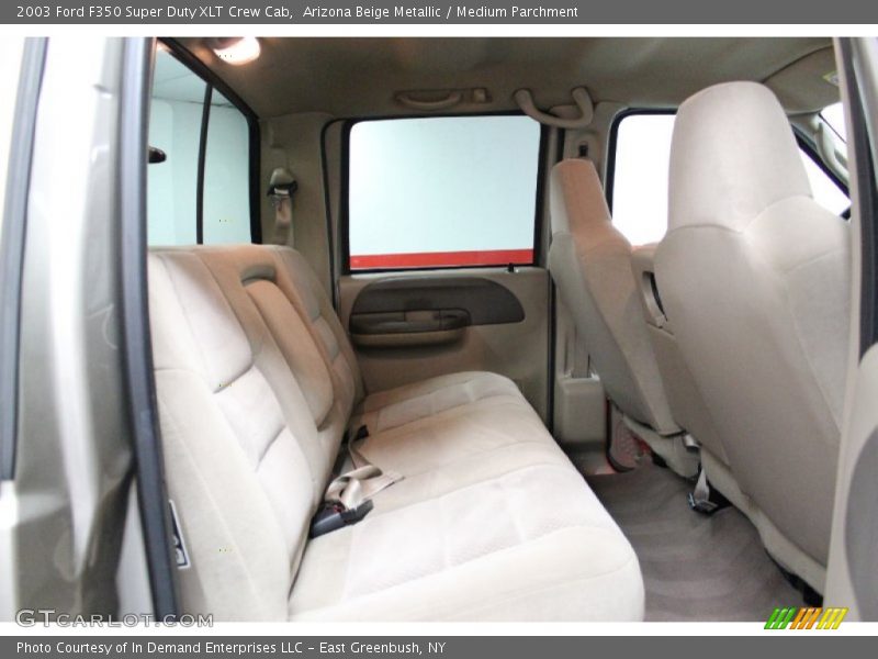 Arizona Beige Metallic / Medium Parchment 2003 Ford F350 Super Duty XLT Crew Cab
