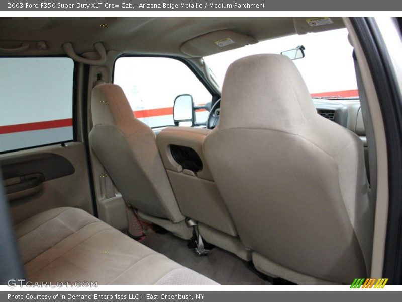 Arizona Beige Metallic / Medium Parchment 2003 Ford F350 Super Duty XLT Crew Cab