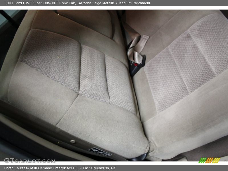 Arizona Beige Metallic / Medium Parchment 2003 Ford F350 Super Duty XLT Crew Cab