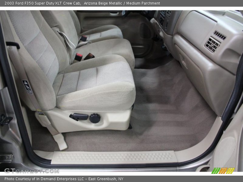 Arizona Beige Metallic / Medium Parchment 2003 Ford F350 Super Duty XLT Crew Cab