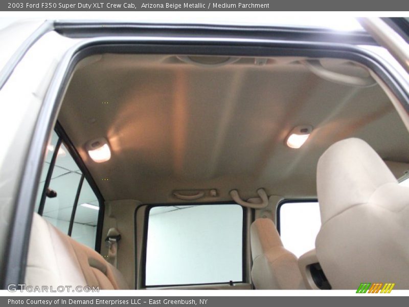Arizona Beige Metallic / Medium Parchment 2003 Ford F350 Super Duty XLT Crew Cab