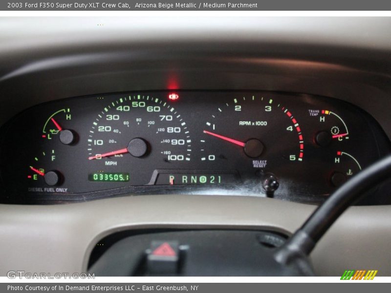  2003 F350 Super Duty XLT Crew Cab XLT Crew Cab Gauges