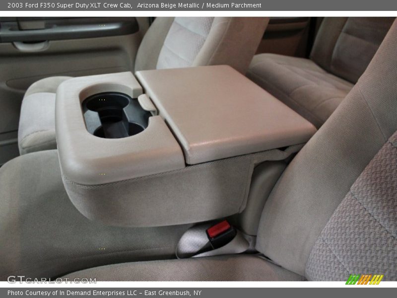 Arizona Beige Metallic / Medium Parchment 2003 Ford F350 Super Duty XLT Crew Cab