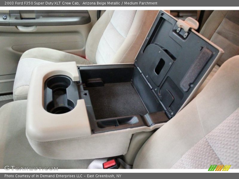 Arizona Beige Metallic / Medium Parchment 2003 Ford F350 Super Duty XLT Crew Cab