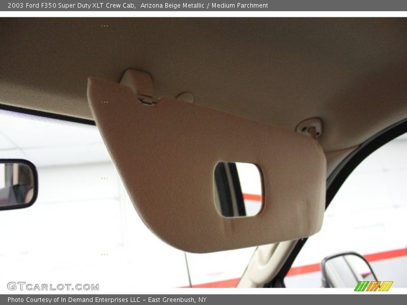 Arizona Beige Metallic / Medium Parchment 2003 Ford F350 Super Duty XLT Crew Cab