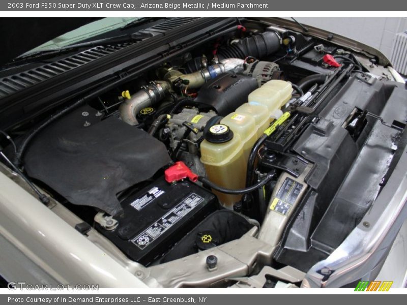 Arizona Beige Metallic / Medium Parchment 2003 Ford F350 Super Duty XLT Crew Cab