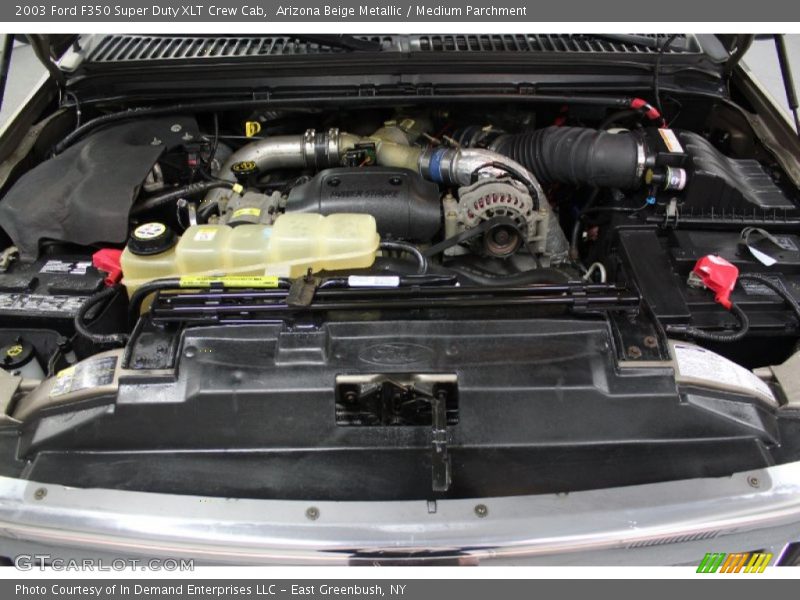 Arizona Beige Metallic / Medium Parchment 2003 Ford F350 Super Duty XLT Crew Cab