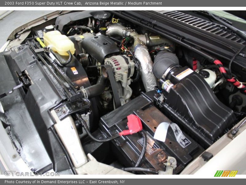 Arizona Beige Metallic / Medium Parchment 2003 Ford F350 Super Duty XLT Crew Cab