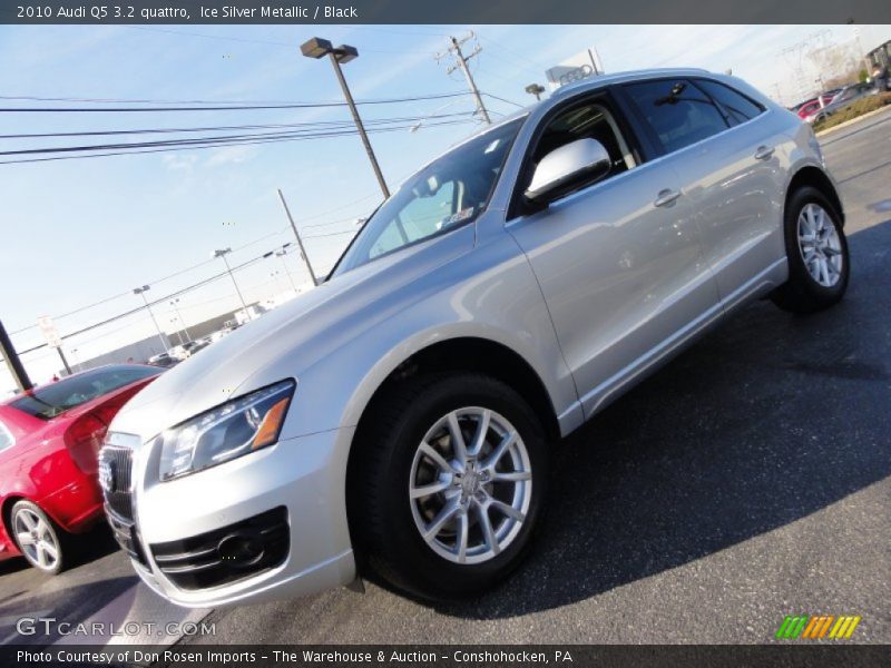 Ice Silver Metallic / Black 2010 Audi Q5 3.2 quattro