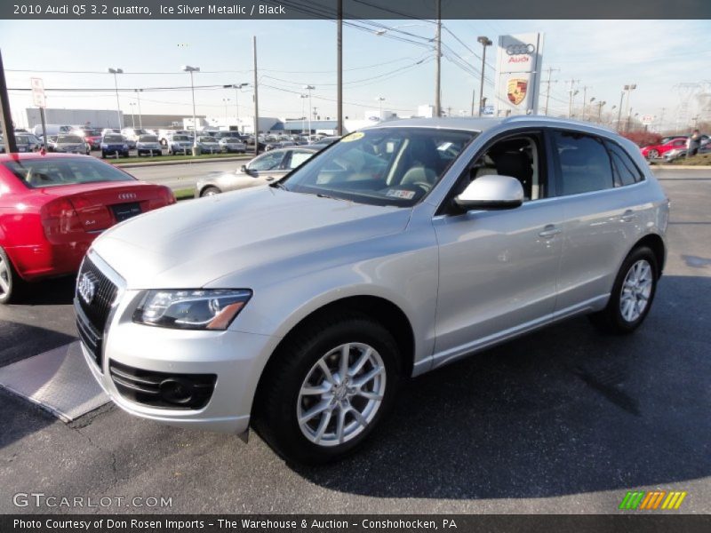 Ice Silver Metallic / Black 2010 Audi Q5 3.2 quattro