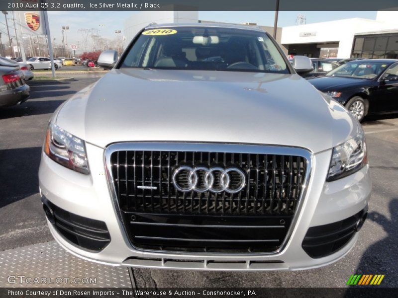Ice Silver Metallic / Black 2010 Audi Q5 3.2 quattro