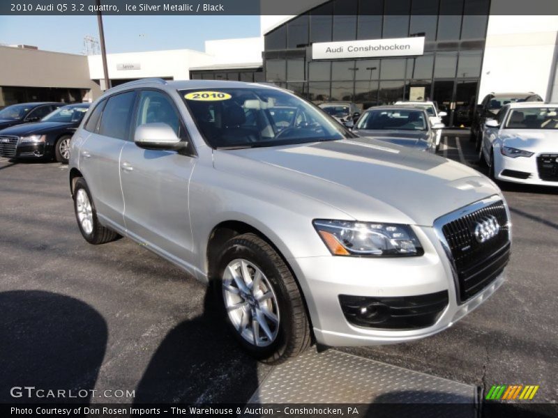 Ice Silver Metallic / Black 2010 Audi Q5 3.2 quattro