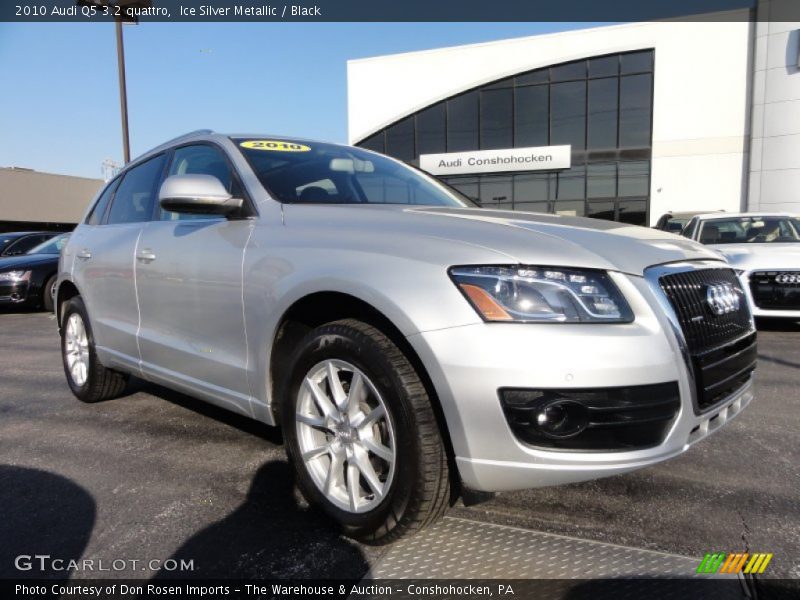 Ice Silver Metallic / Black 2010 Audi Q5 3.2 quattro