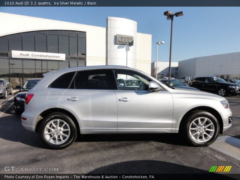 Ice Silver Metallic / Black 2010 Audi Q5 3.2 quattro