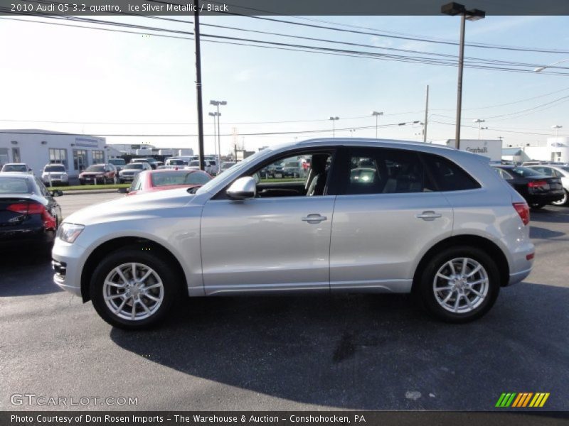 Ice Silver Metallic / Black 2010 Audi Q5 3.2 quattro