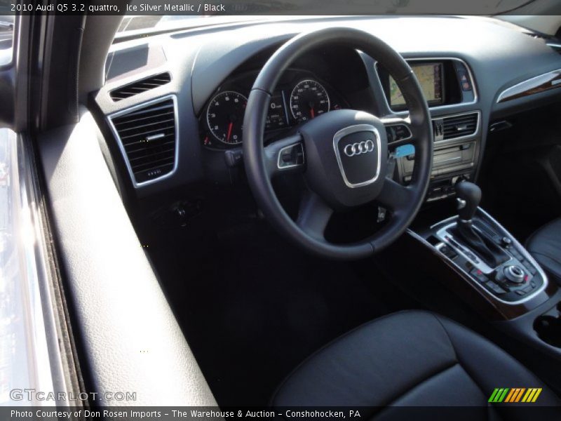 Ice Silver Metallic / Black 2010 Audi Q5 3.2 quattro