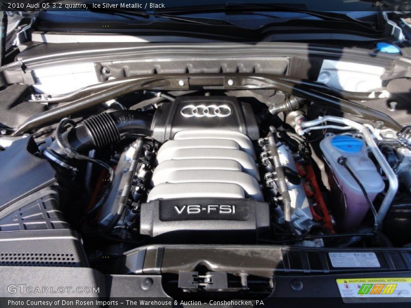 Ice Silver Metallic / Black 2010 Audi Q5 3.2 quattro