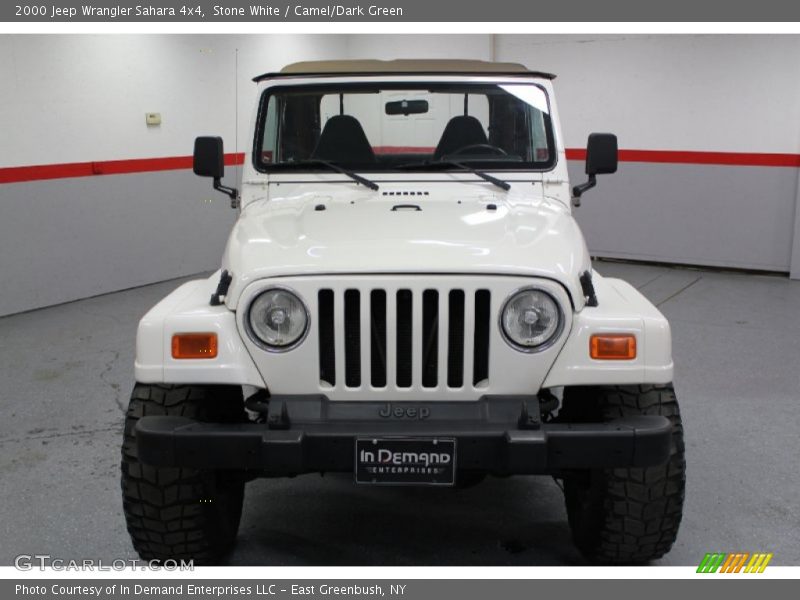 Stone White / Camel/Dark Green 2000 Jeep Wrangler Sahara 4x4