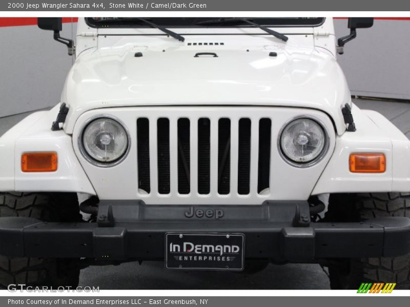 Stone White / Camel/Dark Green 2000 Jeep Wrangler Sahara 4x4