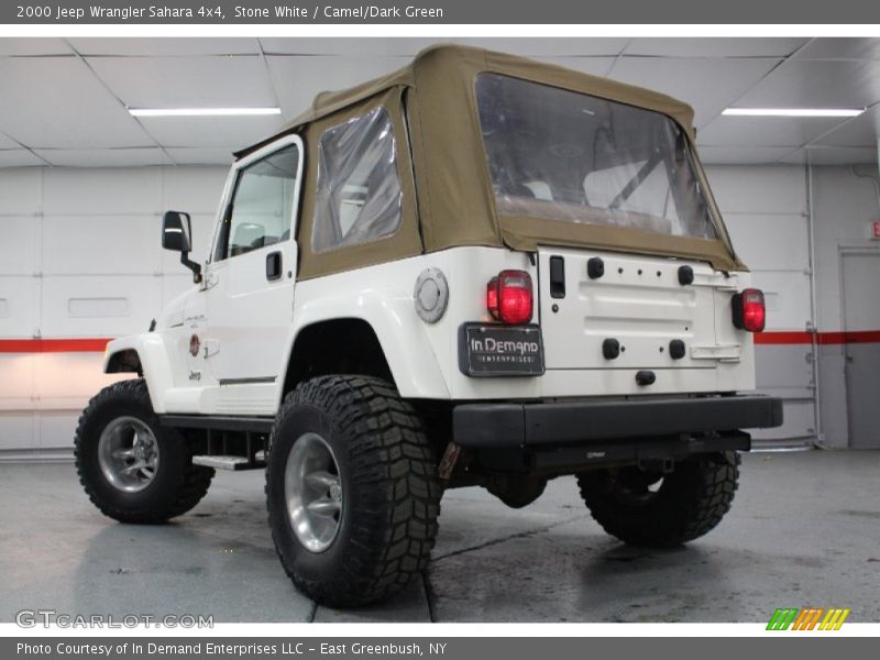 Stone White / Camel/Dark Green 2000 Jeep Wrangler Sahara 4x4