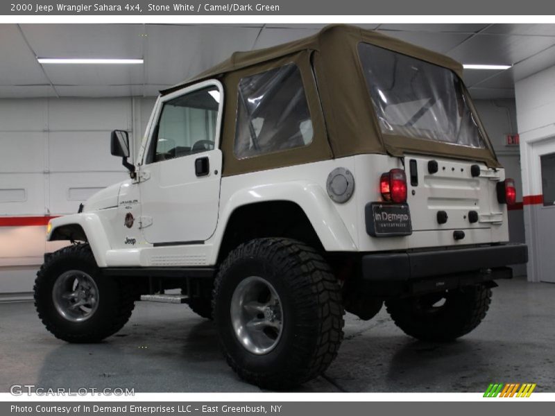 Stone White / Camel/Dark Green 2000 Jeep Wrangler Sahara 4x4