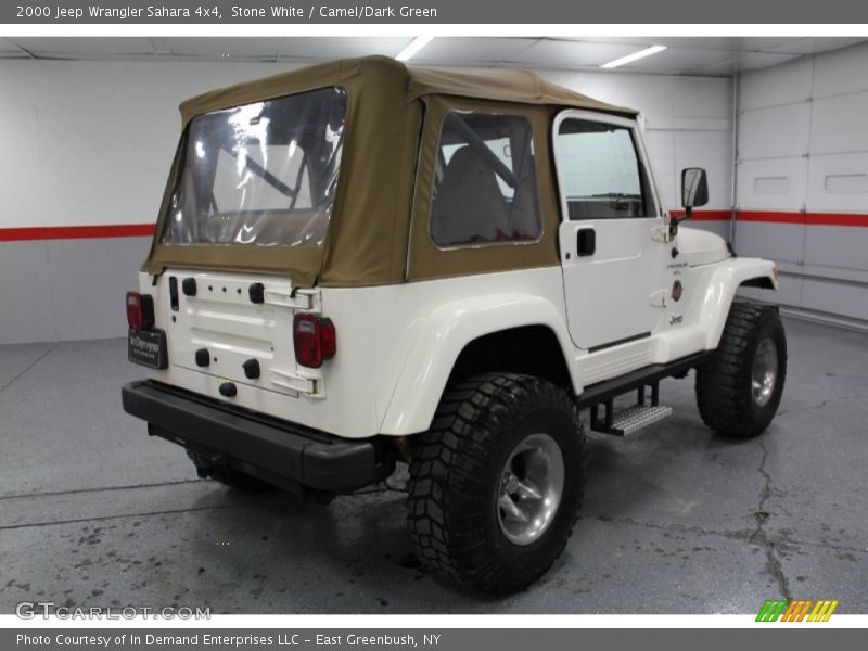 Stone White / Camel/Dark Green 2000 Jeep Wrangler Sahara 4x4