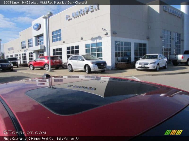 Vivid Red Metallic / Dark Charcoal 2008 Lincoln MKZ Sedan