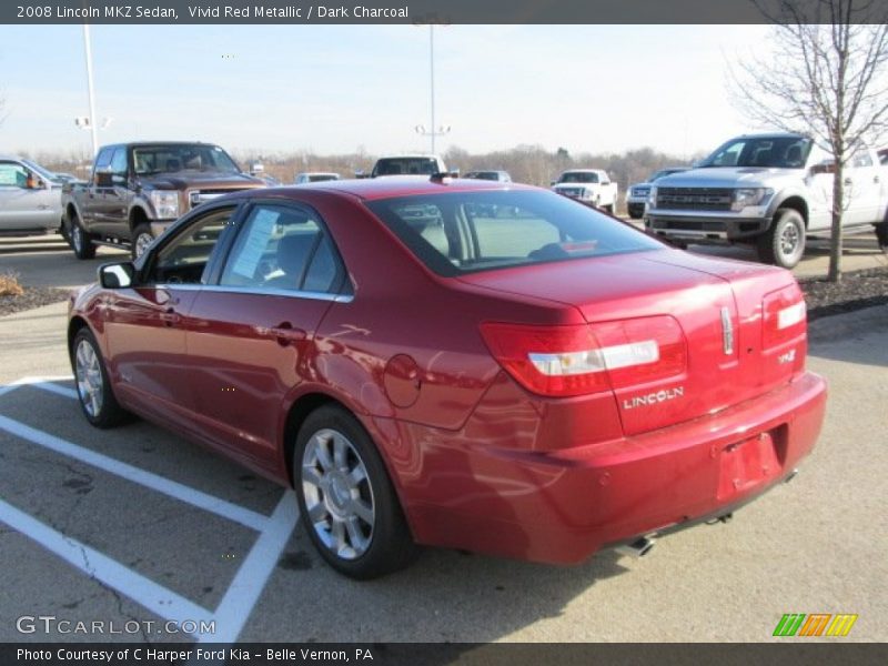 Vivid Red Metallic / Dark Charcoal 2008 Lincoln MKZ Sedan