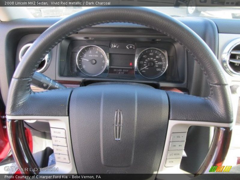 Vivid Red Metallic / Dark Charcoal 2008 Lincoln MKZ Sedan