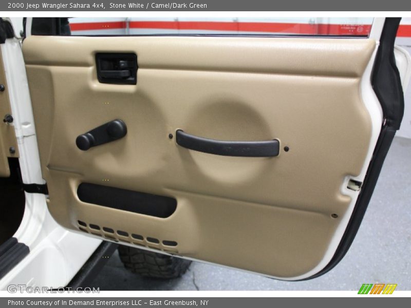 Stone White / Camel/Dark Green 2000 Jeep Wrangler Sahara 4x4