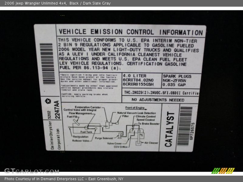 Black / Dark Slate Gray 2006 Jeep Wrangler Unlimited 4x4