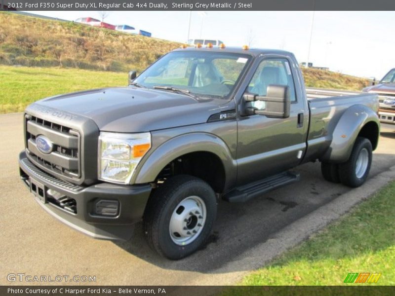 Sterling Grey Metallic / Steel 2012 Ford F350 Super Duty XL Regular Cab 4x4 Dually