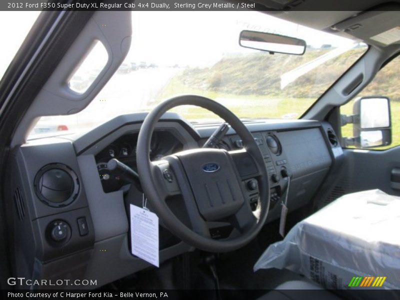 Sterling Grey Metallic / Steel 2012 Ford F350 Super Duty XL Regular Cab 4x4 Dually