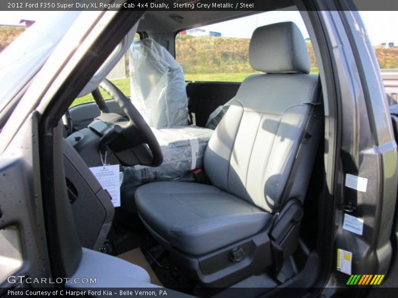 Sterling Grey Metallic / Steel 2012 Ford F350 Super Duty XL Regular Cab 4x4 Dually