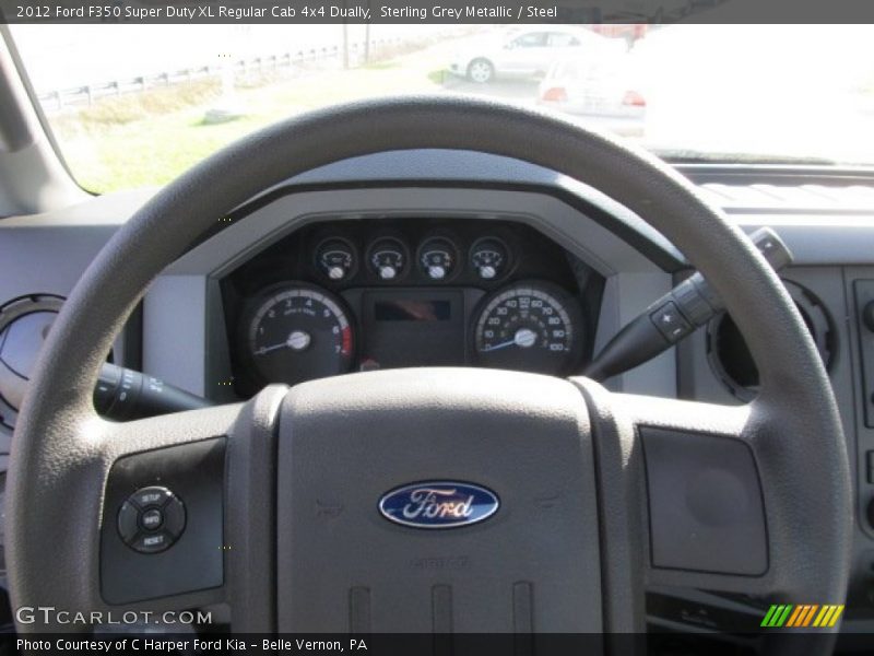 Sterling Grey Metallic / Steel 2012 Ford F350 Super Duty XL Regular Cab 4x4 Dually