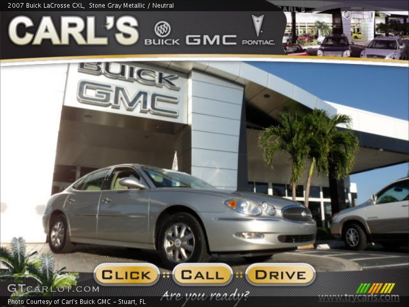 Stone Gray Metallic / Neutral 2007 Buick LaCrosse CXL