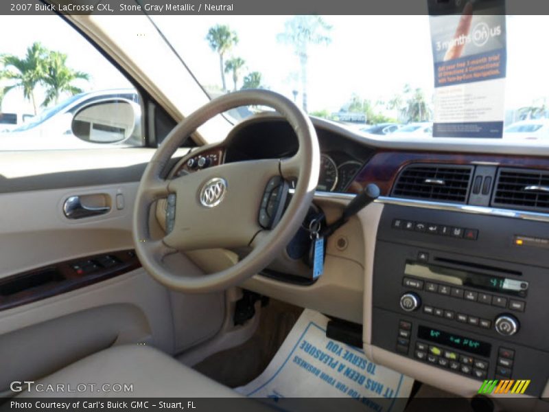 Stone Gray Metallic / Neutral 2007 Buick LaCrosse CXL