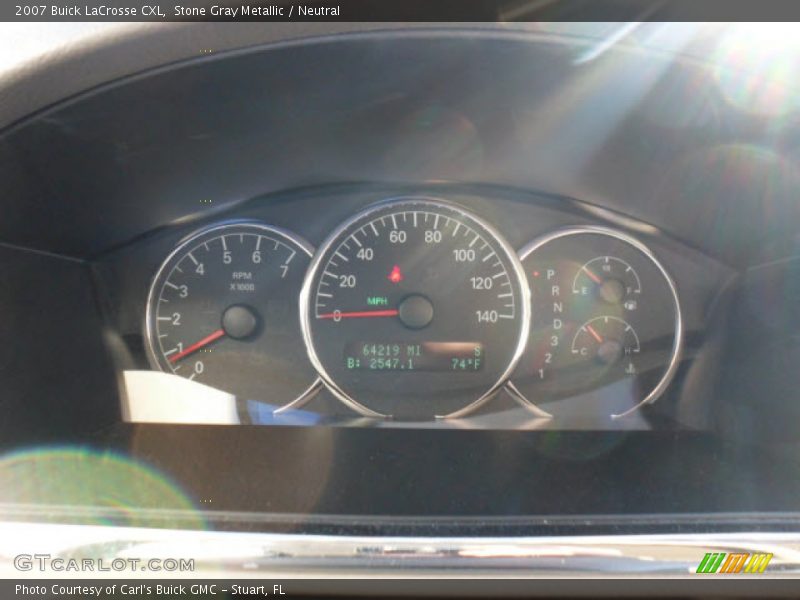 Stone Gray Metallic / Neutral 2007 Buick LaCrosse CXL