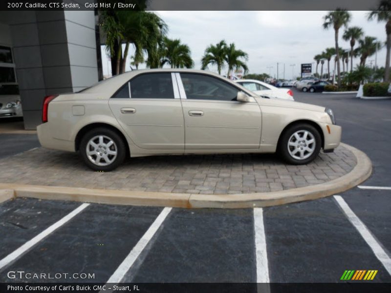 Gold Mist / Ebony 2007 Cadillac CTS Sedan