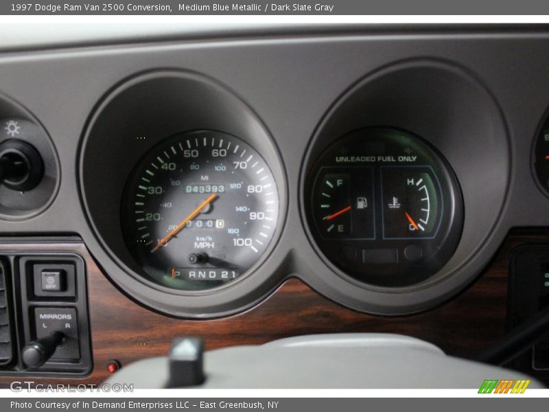 Medium Blue Metallic / Dark Slate Gray 1997 Dodge Ram Van 2500 Conversion