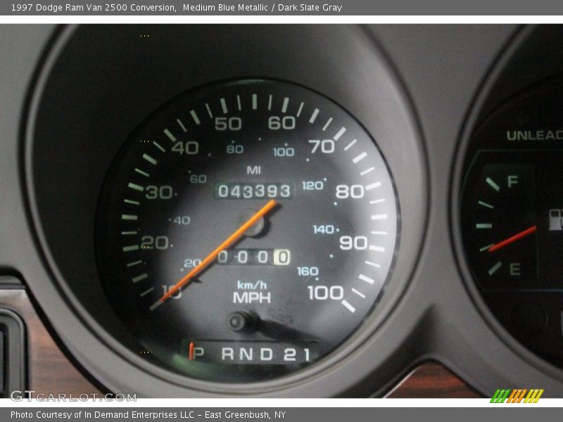 Medium Blue Metallic / Dark Slate Gray 1997 Dodge Ram Van 2500 Conversion