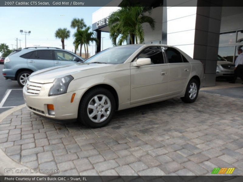 Gold Mist / Ebony 2007 Cadillac CTS Sedan
