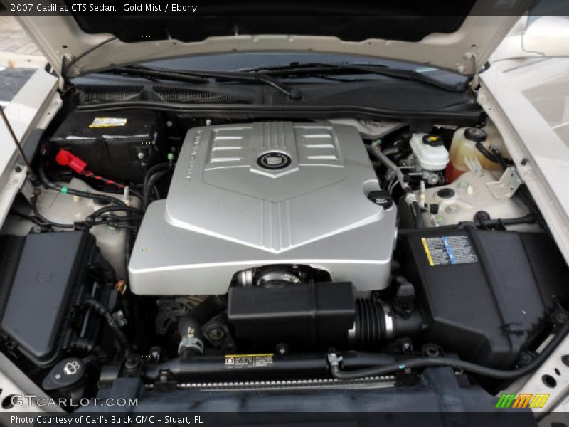 Gold Mist / Ebony 2007 Cadillac CTS Sedan
