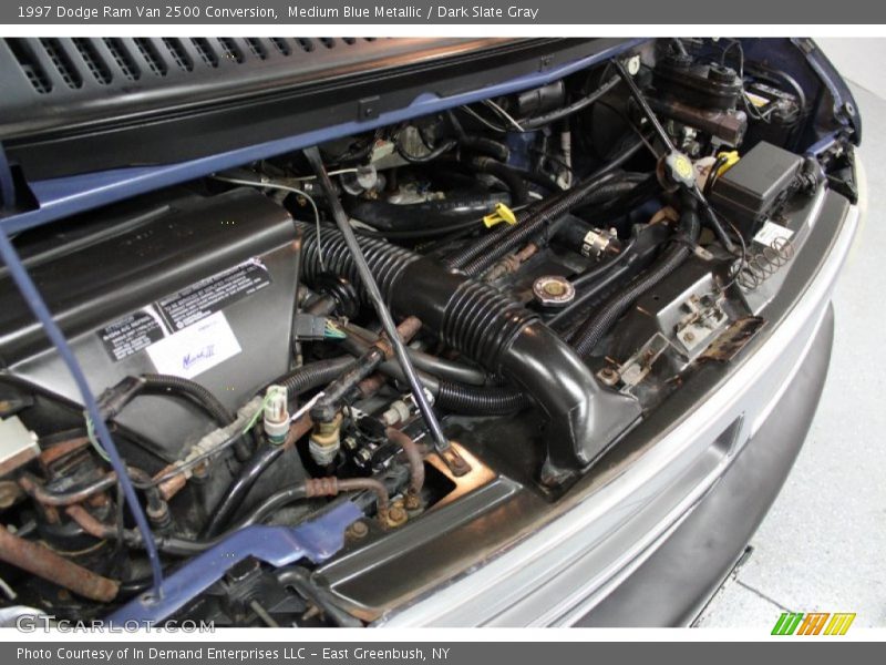 Medium Blue Metallic / Dark Slate Gray 1997 Dodge Ram Van 2500 Conversion