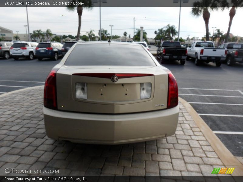 Gold Mist / Ebony 2007 Cadillac CTS Sedan