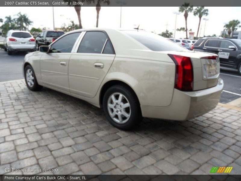 Gold Mist / Ebony 2007 Cadillac CTS Sedan