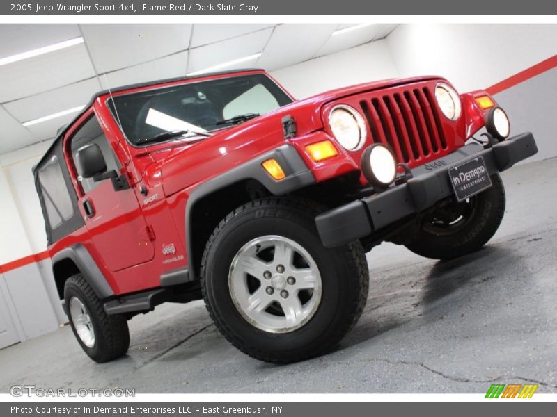 Flame Red / Dark Slate Gray 2005 Jeep Wrangler Sport 4x4
