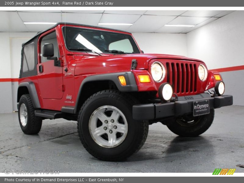 Flame Red / Dark Slate Gray 2005 Jeep Wrangler Sport 4x4
